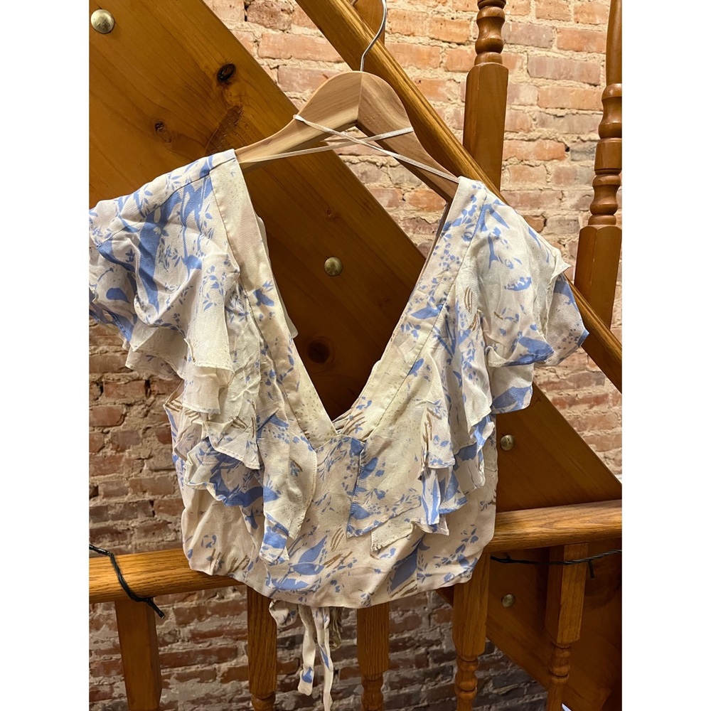 Free People Cropped Blouse